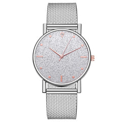 Cusual Ladies Watch Romantic Starry Sky Dial Women's Quartz Wristwatch Fashion Mesh Watch Gift Clock Droshipping Reloj Mujer@50