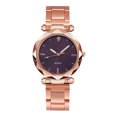 Hot Watches Women Romantic Rose Gold Alloy Strap Clock Ladies Female Rhinestone Casual Quartz Wristwatches Gift Dress Bayan Saat