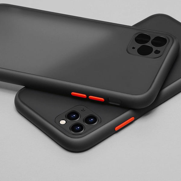 Phone Case For iPhone 11 Pro Max X XR XS Max 7 8 Plus Luxury Contrast Color Frame Matte Hard PC Protective For iPhone 11 Case