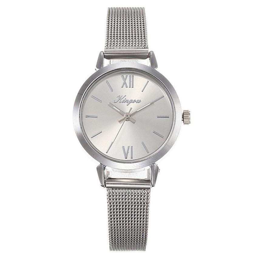 Best Selling Women Watches Rose Gold Scale Dial Ladies Quartz Wristwatc Business Mesh Strap Clock Casual Gift Montre Femme@50