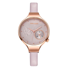 Best Selling Women Fashion Blue Quartz Watch Lady Leather Watchband High Quality Casual Wristwatch Gift For Wife 2019@50