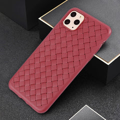 Breathable Mesh Case For iPhone 11 Pro Max XS 7 8 Plus X XR Leather TPU Weaving Grid Back Cover For iPhone11 Silicone Funda Shel