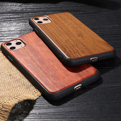 Real Wood Case For iphone 11Pro MAX XR X XS Max 8 7 6 6s Plus Cover Natural Bamboo Wooden Soft Silicone edge Hard Phone Cases