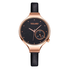 Best Selling Women Fashion Blue Quartz Watch Lady Leather Watchband High Quality Casual Wristwatch Gift For Wife 2019@50