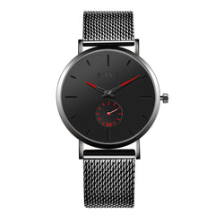 Men Watches Luxury Mesh Belt Stainless Steel Watch Masculino Relogio Quartz Relojes Hours Small dial function watch Erk saat