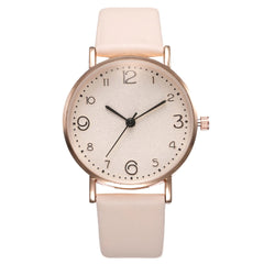 Fashion Women's Luxury Unique Leather Band Analog Quartz WristWatch Golden Ladies Watch Women Top Style Dress Clock Reloj Mujer*