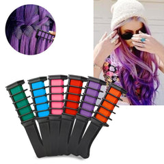 EASY! 1pc Disposable Mini Hair Dye Comb Grey Purple Red Hair Color Chalk Hair Dyeing Tool for Personal Salon Use Crayons TSLM2