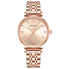 MINIFOCUS Womens Watch Top Brand Luxury 2019 Blue Watch Women Fashion Analog Quartz Ladies Gold Watch Stainless Steel Wristwatch