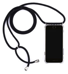 Transparent Soft TPU Cell Phone Case With Lanyard Necklace Shoulder Neck Strap Rope Cord for iphone 11 6 7 8 plus x xs xr xs max
