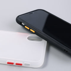 Silicone Frame Phone Case For iPhone 11 XR XS Max X 8 7 6 6S Plus Matte Transparent Protection Back Cover For iPhone 11Pro Max