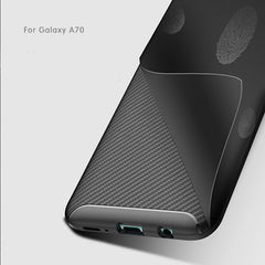Phone Case For Samsung A50 Carbon Fiber Bumper Soft TPU Silicon Cases For Samsung Galaxy A70 A20 Galaxy S10 Lite Back Cover
