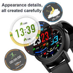 DK02 Men's Waterproof  Smart Watch IP67 Heart Rate Monitor Wristwatch Sport Pedometer Fitness Tracker Smartwatch for Android/iOS