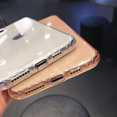 Glitter Shockproof Frame Phone Case For iPhone 11 11Pro Max XR X XS Max 8 7 6 6S Plus Soft TPU Shining Transparent Back Cover