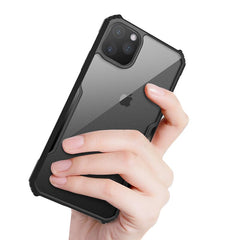 Transparent Bumper Shockproof Phone Case For iPhone 11 Pro Max XR XS Max X 8 7 6 6S Plus Solid Color Frame Hard Back Cover