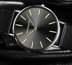 Luxury Men Watch Full Steel Quartz ROSE GOLD Wrist Watches Men's Watch Retro Relojes Hombre Watch Fashion Clock Relohio Watches