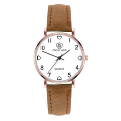 Luxury Women Watches Love Pattern Dial Quartz Wristwatches Ladies Business Leather Strap Female Clock Dress Montre Femme@50