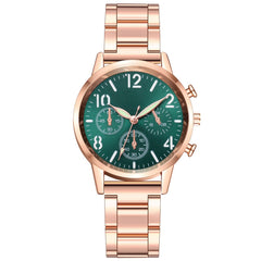New Fashion Women  Watches Luxury Brand Stainless Steel Rose Gold Strap Watches Ladies Quartz Wristwatch Gift Reloj Mujer Clock