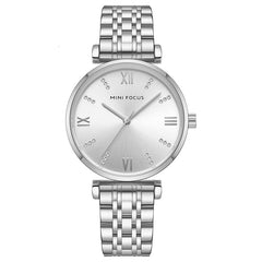 MINIFOCUS Womens Watch Top Brand Luxury 2019 Blue Watch Women Fashion Analog Quartz Ladies Gold Watch Stainless Steel Wristwatch