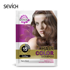 15mis Moisturizing hair dye cream 5pcs/lot Natural organic temporary Coffee hair dye shampoo for woman 5 Colors Hiar Shampoo
