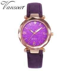 Luxury Women Watches Irregular Number Dial Ladies Starry Sky Analog Quartz Wristwatch Design Leather Clock Relogio Feminino@50