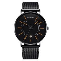 Ultra Thin Fashion Watch Mens Minimalist Watches Luxury Stainless Steel Men's Watches Analog Quartz Watch Relogio Masculino