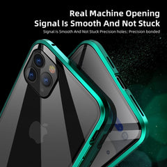 Privacy Tempered Glass Magnetic Case for iPhone 11 XS MAX XR X Anti-peeping Magnet Metal Bumper Cover for iPhone 8 7 6 6S Plus