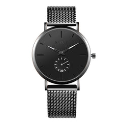 Men Watches Luxury Mesh Belt Stainless Steel Watch Masculino Relogio Quartz Relojes Hours Small dial function watch Erk saat