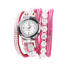 2020 Womans Wrist Watch Clock New Fashion Chimes Diamond Leather Bracelet Lady Luxury Simple Women Watches Relogio Feminino @50