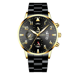 NEW Men's Watch Simple Busine Design Alloy Band Analog Quartz Wristwatch Rose Gold Men Watches Male Clock Hot Relogio Masculino