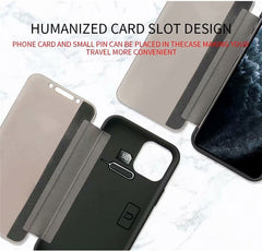 Business Magnetic Flip Translucent Cases For iPhone 11 11 Pro Max XR XS Max X 8 7 Plus Shockproof PU Leather Phone Back Cover
