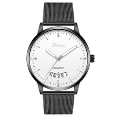 Fashion Men's Watch Calendar Male Clock Simple Quartz Mesh Belt Relogio Masculino Watches for Men 2019 Wrist watch