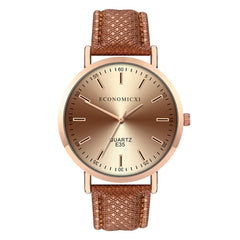 Cassic Style Women Watches High Quality Leather Strap  Dial Ladies Quartz Wristwatch Scale Dial Clock Gift Relojes Para Mujer@50