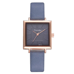 Women Watch Modern Fashion Square Dial Casual Quartz Wristwatch High Quality Soild Color Leather Gift For Female 2019 NEW@50