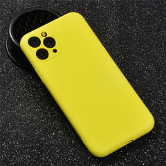 TIKITAKA Candy Color Phone Case For iPhone 11 11Pro Max Liquid Silicone Solid Plain For iPhone 11 Case Soft TPU Back Cover Shell