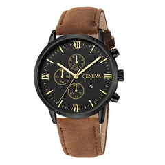 Fashion Mens Watches Top Brand Business Sport Quartz Wrist Watch Luxury Leather Belt Clock Simple Wristwatch Relogio Masculino@5