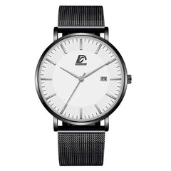 Reloj Hombre 2020 Luxury Mens Fashion Business Minimalist Watches Ultra Thin Stainless Steel Mesh Belt Analog Quartz Wrist Watch