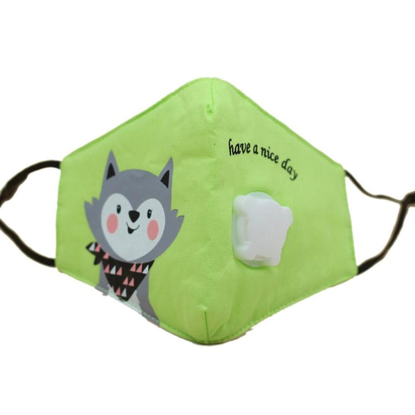PM2.5 Children Cotton Anti Dust Mouth Mask Activated Carbon Filter Windproof With Breathing Valve Face Masks