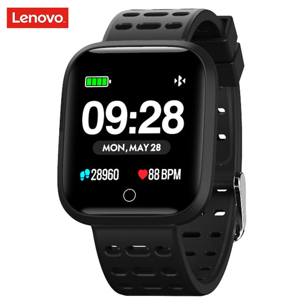 Lenovo Watch E1 Smartwatch 5ATM WaterProof Bluetooth Sport Heart Rate Tracker Call/Message Reminder Smart watch for Android iOS