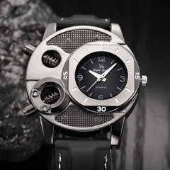 Luxury V8 Men's Watch Retro Design Leather Band Analog Quartz Wrist Watches male clock hot relogio masculino montre homme 2019