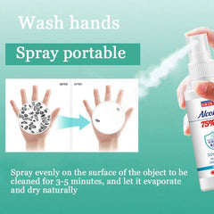 60ml 75% Disinfection Alcohol Carry-on Disposable Hand Alcohol Disinfection Spray Bottled Prevention Rine-free Hand Sanitizer