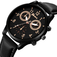 New Fashion Sports WristWatch  Relogio Masculino Men Watch Leather Band Military Watches Men's Watch Male Clock