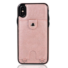 Leather Wallet Phone Case For iphone X XR XS Max 6 6s 7 8 Plus Coin Purse Card Holder Protection Phone Bag Cases With lanyard