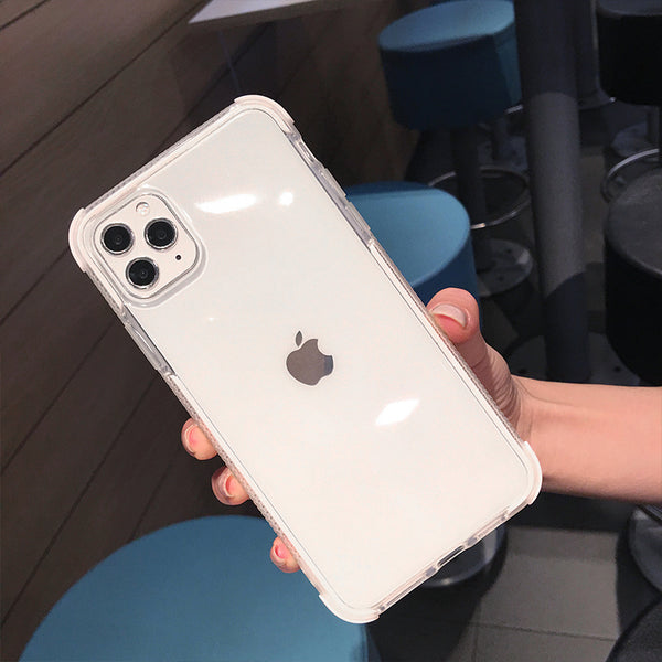 Transparent Colorful Frame Phone Case For iPhone 11 11 Pro Max X XR XS Max 8 7 6 6S Plus Soft Silicone Shockproof Bumper Cover