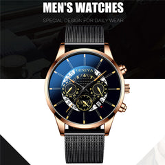 Reloj Hombre 2020 Luxury Men's Fashion Business Calendar Watches Men casual Stainless Steel Mesh Belt Analog Quartz Watch