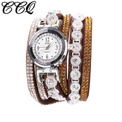 2020 Womans Wrist Watch Clock New Fashion Chimes Diamond Leather Bracelet Lady Luxury Simple Women Watches Relogio Feminino @50