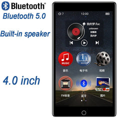 RUIZU H1 4 inch Touch Screen Bluetooth 5.0 MP3 Player With Built-in Speaker Support FM Radio Recording Video E-book