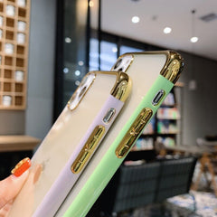 Electroplated Transparent Phone Case For iPhone 11 Pro Max XR XS Max X 7 8 Plus Ultra-thin Soft Silicone Matte Clear Back Cover