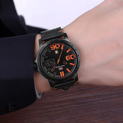 MINI FOCUS Luxury Brand Men Watches Leather Watch Strap Fashion Casual Dress Men's Wrist Watches Quartz Watch Men Waterproof