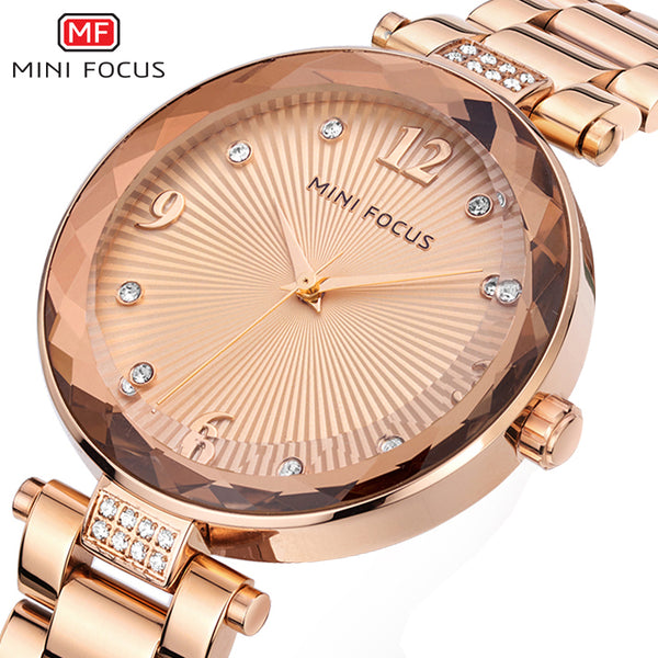 MINIFOCUS Luxury Brand Lady Watch For Woman Quartz Women's Watches Wristwatches Casual Dress Watches Women Fashion Watch 2019