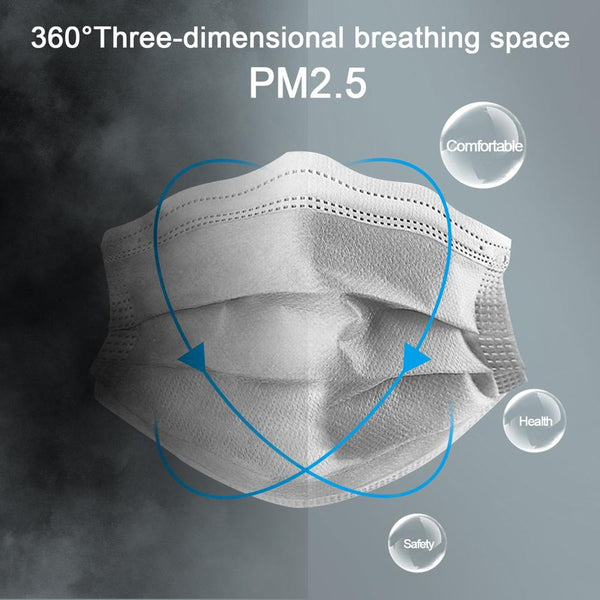 10/50pcs 3 layers Face-mouth mask Anti Dust kit for Mouth Mask Activated Carbon Filter Windproof  for Face Masks